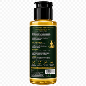 Aceite de Masaje Herbal Mineral para el Cuidado de la Piel Masculina, Cuidado de las Partes Íntimas, Aceite Relajante Corporal Hidratante, Reafirmante y Nutritivo (Para Todo Tipo de Piel) - Product Image 2