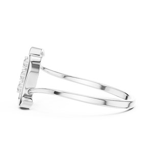 Anillo apilable de oro macizo de 14k para mujer, con diamante clásico de corte redondo, minimalista, para regalo, compromiso, aniversario, boda - Product Image 5