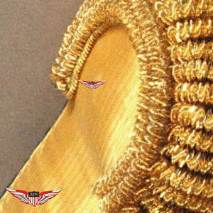 Epaulette Dorado Trenzado con Flecos, Accesorio para Desfiles y Ceremonias, de Lujo, Metálico, para Hombro - Product Image 2