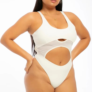 ชุดบอดี้สูทสำหรับเต้นรำสำหรับผู้หญิง ทรงเข้ารูป ระบายอากาศได้ดี ผ้าเนื้อยืด ชุดออกกำลังกาย สวมใส่สบาย คุณภาพสูง - Product Image 1