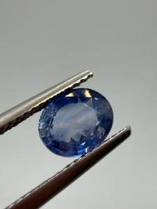 Zafiro Azul Natural, Gema Suelta, Corte Ovalado, 1.60 Quilates, de Ceilán, BLUE FIRE, para la Elaboración de Joyas Personalizadas, Zehra Gems - Product Image 2