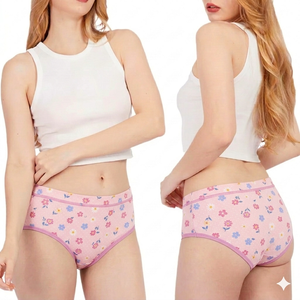 Culottes Hipster Respirantes pour Femmes Pure Balance en Spandex/Coton – Tissu Doux, Flexible et Stable pour Usage Quotidien (ODM, Écologique) - Product Image 1