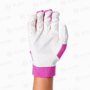 Custom Leather Baseball Batting Gloves with Durable Anti-Slip Superior Grip Breathable Eco-Friendly Gloves - Product Image 5
