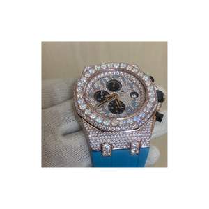 Reloj de Lujo Personalizado con Diamantes Cultivados en Laboratorio, de Acero Inoxidable, de Alta Calidad, para Hombre - Product Image 2