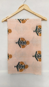 Tela de Tricot 100% Algodón al por Mayor, Estampado Floral a Mano, Ligera, Ecológica, Transpirable y Suave para Vestidos de Niñas - Product Image 3