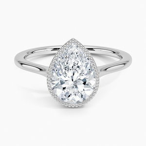 BOJ <b>Ring</b> 023 Pear Cut 925 <b>Silver</b> Margot Bezel Halo Diamond <b>Ring</b> 2ct D Color VVS1 Moissanite GRA Certified Low Price <b>Ring</b> Sale - Product Image 1