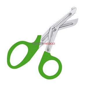 Tijeras de Trauma para Enfermeras, Primeros Auxilios, 5.5 Pulgadas, Verde Claro, Acero Inoxidable Alemán, Tijeras Médicas para Vendajes, Emergencias, EMT - Product Image 2