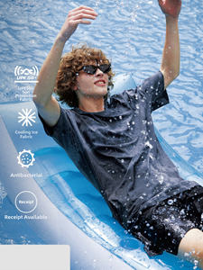 T-shirt de sport pour homme personnalisé, tricoté, à séchage rapide, protection solaire UPF 50, pêche en plein air - Product Image 4