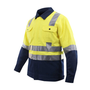 Uniformes de Algodón para Electricistas y Soldadores, Ropa Resistente al Fuego, Traje de Trabajo de Dos Piezas, Camisa y Pantalones, Ropa de Trabajo para Hombres y Mujeres - Product Image 5