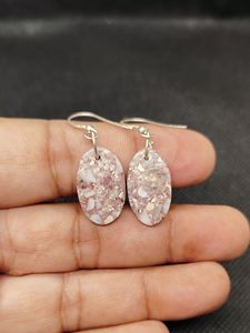 Pendientes de Plata de Ley 925 Hechos a Mano al por Mayor con Gema de Mármol Sabalgarh Genuina - Product Image 4