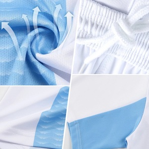 Jersey de Fútbol Americano de Calidad de Exportación para Hombre, Cuello en V, Manga Corta, Azul y Amarillo, Sublimado, Absorbente de Humedad, 100% Poliéster - Product Image 4
