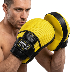 MMA Training <b>Punch</b> Focus Pads Hand Target Grappling Martial Arts Pads Unisex Leather Custom Private Design OEM ODM - Product Image 1