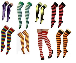 Chaussettes longues pour femmes, tricotées, unies, multicolores, personnalisables (OEM), respirantes, écologiques, en Spandex/Coton, pour usage quotidien, montant jusqu'au genou ou à la cuisse - Product Image 4