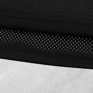 Camiseta de malla con cuello en V de secado rápido, estilo oversize y corte cropped, para uso casual, tipo jersey de béisbol, de tejido de punto. - Product Image 6