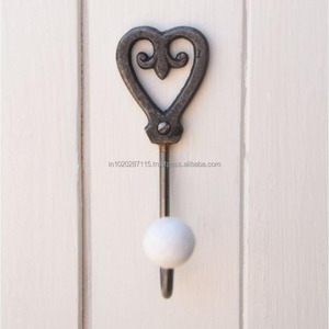 Handmade decorative rustic metal wall <b>hooks</b> <b>for</b> <b>key</b> and coat storage with premium quality iron <b>for</b> indoor home use - Product Image 2