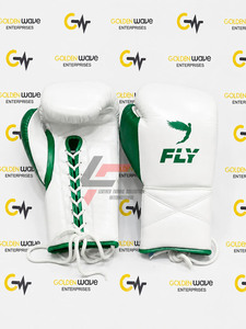Guantes de Boxeo Profesionales Fly Super Lace Pro, Diseño Personalizado, Cuero Vacuno de Primera Calidad, Duraderos, Súper Cómodos - Product Image 2