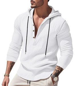 Trendy Regular Fit <b>Hoodie</b> <b>Plain</b> Cotton Fleece Classic Soft Warm Breathable Quick Dry Pullover Pocket Design Winter Casual High - Product Image 2