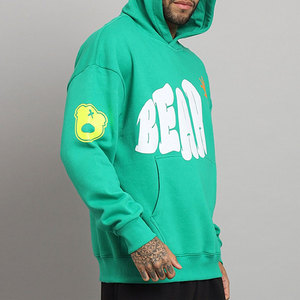 Sudadera Verde Extra Grande con Capucha y Cremallera para Hombre, de Algodón French Terry, Estilo Casual Urbano, de Secado Rápido, con Bolsillos, para Invierno - Product Image 4
