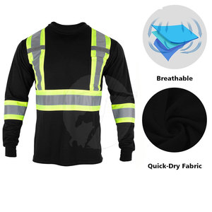 Quality <b>Long</b> <b>Sleeve</b> High Visibility Workwear Durable Material Reflective Detail Comfortable For Daily Tasks Safety Shirt - Product Image 5