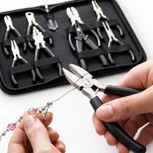 8 in 1 Professional Jewelry Making Pliers Set with Storage Case <b>Wire</b> Wrapping Beading Repair <b>Craft</b> Tools Kit - Product Image 1