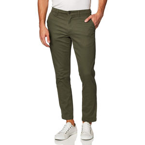 Mens Chino Casual Pants Modern Lightweight Canvas Classic Straight Chino Trousers Smart Casual Wear Custom Logo Wholesale Chino - Product Image 1