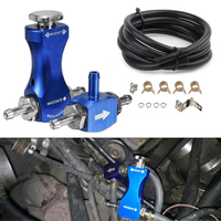 Manomètre de régulation de pression Turbo Boost en aluminium pour véhicule modifié, avec vanne de purge réglable pour essence