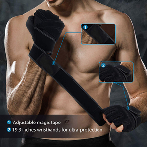 Gants de sport demi-doigts pour musculation, fitness et entraînement en salle de sport - Product Image 5