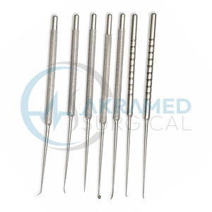 Juego de 7 microagujas para limpieza de oídos, instrumentos quirúrgicos ORL para myringotomía, de acero inoxidable, con certificación CE, kit reutilizable - Product Image 4