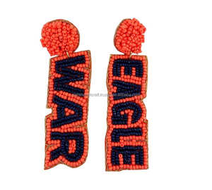 Boucles d'oreilles accessoires de broderie à la mode idée cadeau parfaite - Product Image 1