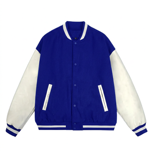 Chaqueta Varsity de Lana de Alta Calidad con Mangas de Cuero, Logotipo Bordado Personalizado en Chenilla o Plano, Proveedor Pakistaní - Product Image 6