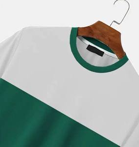 T-shirt Homme Grande Taille Nouvelle Collection Été Coupe Slim 100% Coton Blanc Uni Décontracté Col Rond Manches Courtes Séchage Rapide Respirant Durable - Product Image 4