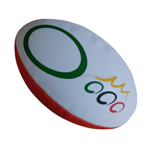 Ballons de rugby promotionnels en petite quantité, MOQ faible de 50 pièces, logo personnalisé, commandes d'échantillons, quantité d'essai disponible - Product Image 5