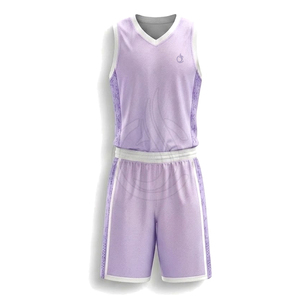 Uniforme de Baloncesto para Equipo, Jersey y Pantalones Cortos de Tela Ligera y Transpirable de Poliéster, Servicio OEM Personalizable para Clubes y Partidos de Liga - Product Image 2