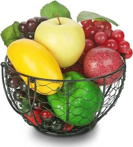 Handmade Metal Fruit <b>Basket</b> With Durable Iron Construction For Fresh Fruit <b>Storage</b> And Contemporary Kitchen Decoration - Product Image 5