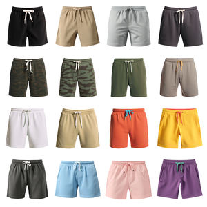 Pantalones Cortos Deportivos de Alta Calidad para Hombre, Marca Personalizada, Estilo Urbano, con Toalla de Lona, Poliéster Grueso, Cintura Media, Cordón Ajustable, Transpirables y de Secado Rápido - Product Image 5