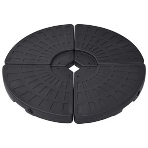 <b>Large</b> Heavy Weight Black HDPE Plastic Patio <b>Umbrella</b> Base Endurance Features - Product Image 2