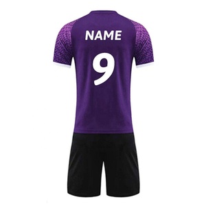 Ensemble d'uniformes de handball personnalisés violets, séchage rapide, respirant, maillot d'équipe unisexe, kit sportif, vêtements de sport flexibles pour hommes - Product Image 6