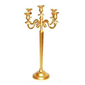 Candelabro de níquel de 5 brazos, última llegada, soporte de vela hecho a mano de diseñador al por mayor, portavelas decorativo para boda, pie de suelo - Product Image 3