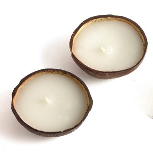 Bougie parfumée pour la maison, pour la décoration et la relaxation, bougies de haute qualité en coquille de noix de coco, durables. - Product Image 1