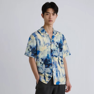 Chemises hawaïennes personnalisées pour hommes, chemise hawaïenne à manches courtes, chemise boutonnée tropicale pour les vacances, chemise florale de plage - Product Image 5