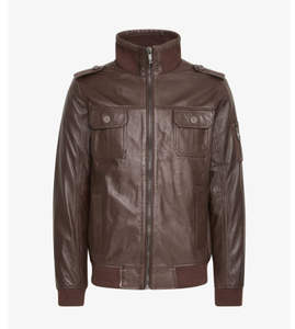 Chaquetas de Cuero para Hombre a la Moda, Impermeables, Ecológicas, con Opción de Logotipo Frontal, Duraderas y Elegantes para Uso Diario - Product Image 1