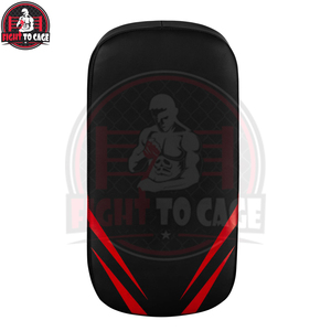 Almohadillas de boxeo tailandés de PVC de calidad premium, color rojo y negro, duraderas, con asas reforzadas, para entrenamiento de artes marciales. - Product Image 3