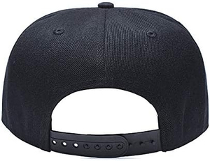 Casquette snapback noire à 6 panneaux avec broderie de crâne blanc et visière rouge sur le panneau avant, style streetwear, unisexe, décontractée - Product Image 5