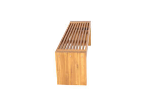 Banc en bois d'acacia massif pour jardin, patio, entrée et espaces de vie extérieurs - Product Image 4