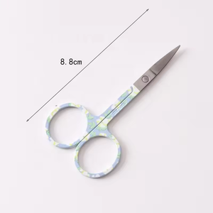 Tijeras para cutículas con mango de cerámica, hoja curva de acero inoxidable, cuidado seguro para manicura y belleza, ANAAIF - Product Image 2