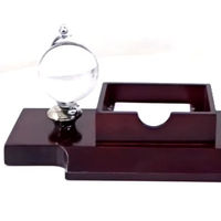 Organizador de Escritorio Metálico Premium con Portalápices, Soporte Decorativo para Tarjetas, Regalo Corporativo, Exhibición de Oficina