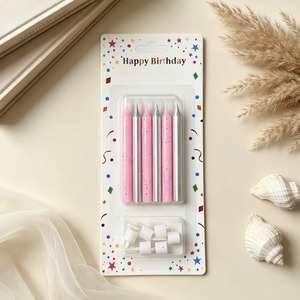 TOOWIN Gold-Accented Color-Block Birthday <b>Candles</b> (Set of 6) – Decorative Pencil-Style Cake <b>Candles</b> for Party Ambiance - Product Image 6