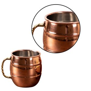 Classic Copper Moscow Mule <b>Mugs</b> With Smooth Finish Perfect For Cold Beverages In Kitchen Bar And Dining Spaces - Product Image 3