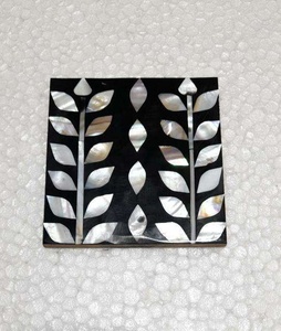 Posavasos de Lujo Hechos a Mano con Incrustaciones de Madreperla Clásica, Ecológicos, Reutilizables, Duraderos, de Alta Calidad y Personalizables para Té, Café y Hoteles - Product Image 3