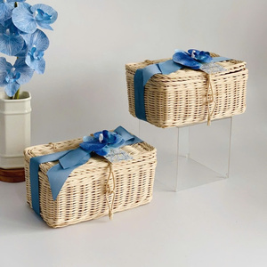 Caja de Regalo de Ratán Hecha a Mano para Ramadán y Eid Mubarak, Cesta de Regalo Tejida Premium con Tapa, OEM ODM Venta al por Mayor Vietnam - Product Image 2